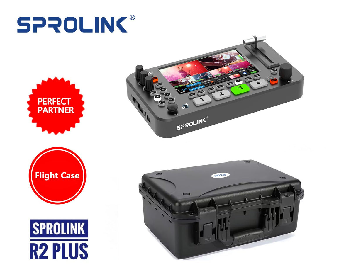 Sprolink NeoLIVE R2 Plus switcher in live production context
