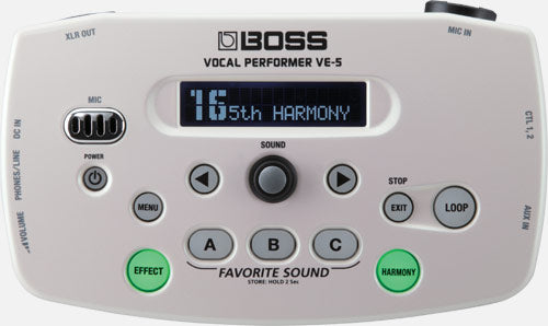 BOSS VE-5-WH Vocal Performer (White)