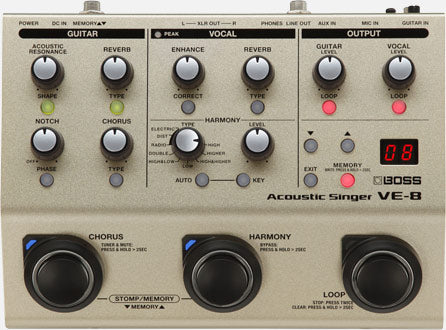 BOSS VE-8 Acoustic Singer