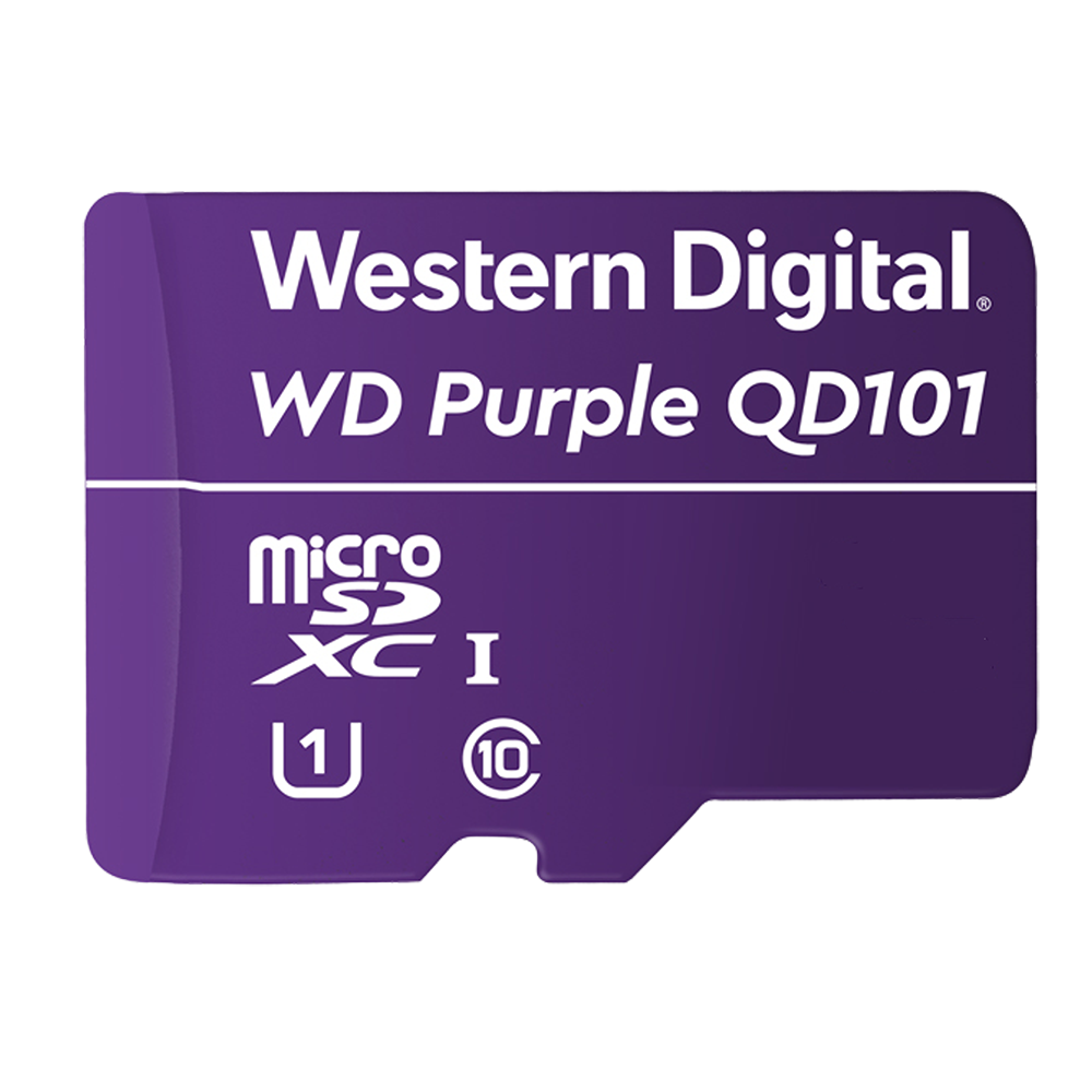 Western Digital - WD Purple SC QD101 256GB microSDXC Memory Card - WDD256G1P0C-85AEL0