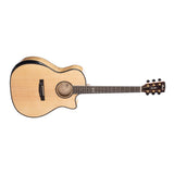 Cort GA-MY Bevel Acoustic-Electric Guitar Myrtlewood Natural - guitar