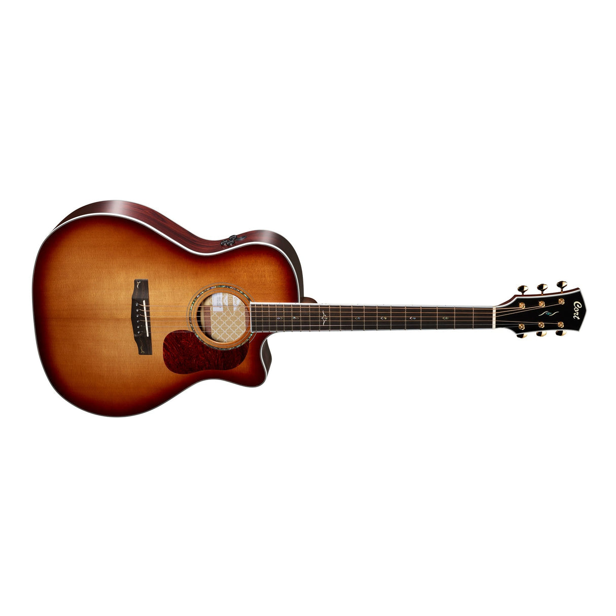 Cort GOLD A8 Acoustic-Electric Guitar Auditorium Light Burst - guitar