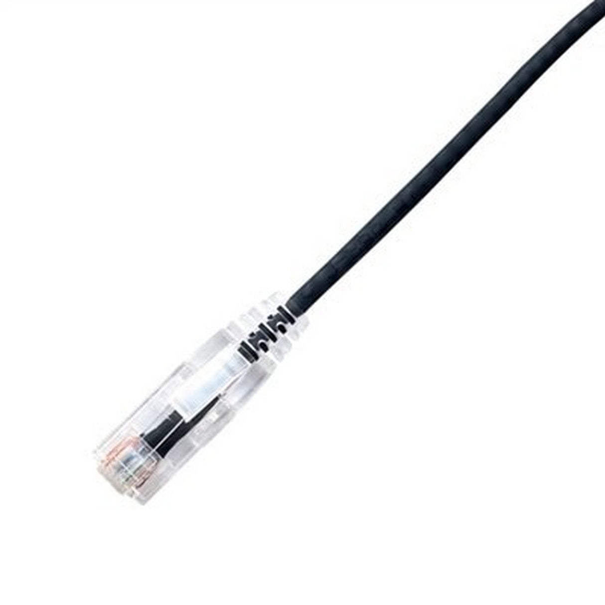 LYNN CPCS-ABK-002F CHOICE Slim 28AWG CAT6A Ethernet Patch Cable, 2-Foot, Black