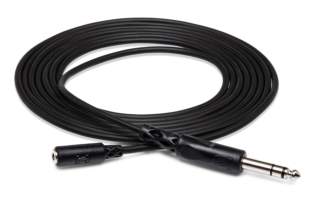 Hosa MHE-310 10 Foot 3.5 mm TRS to 1/4 in TRS Headphone Adapter Cable