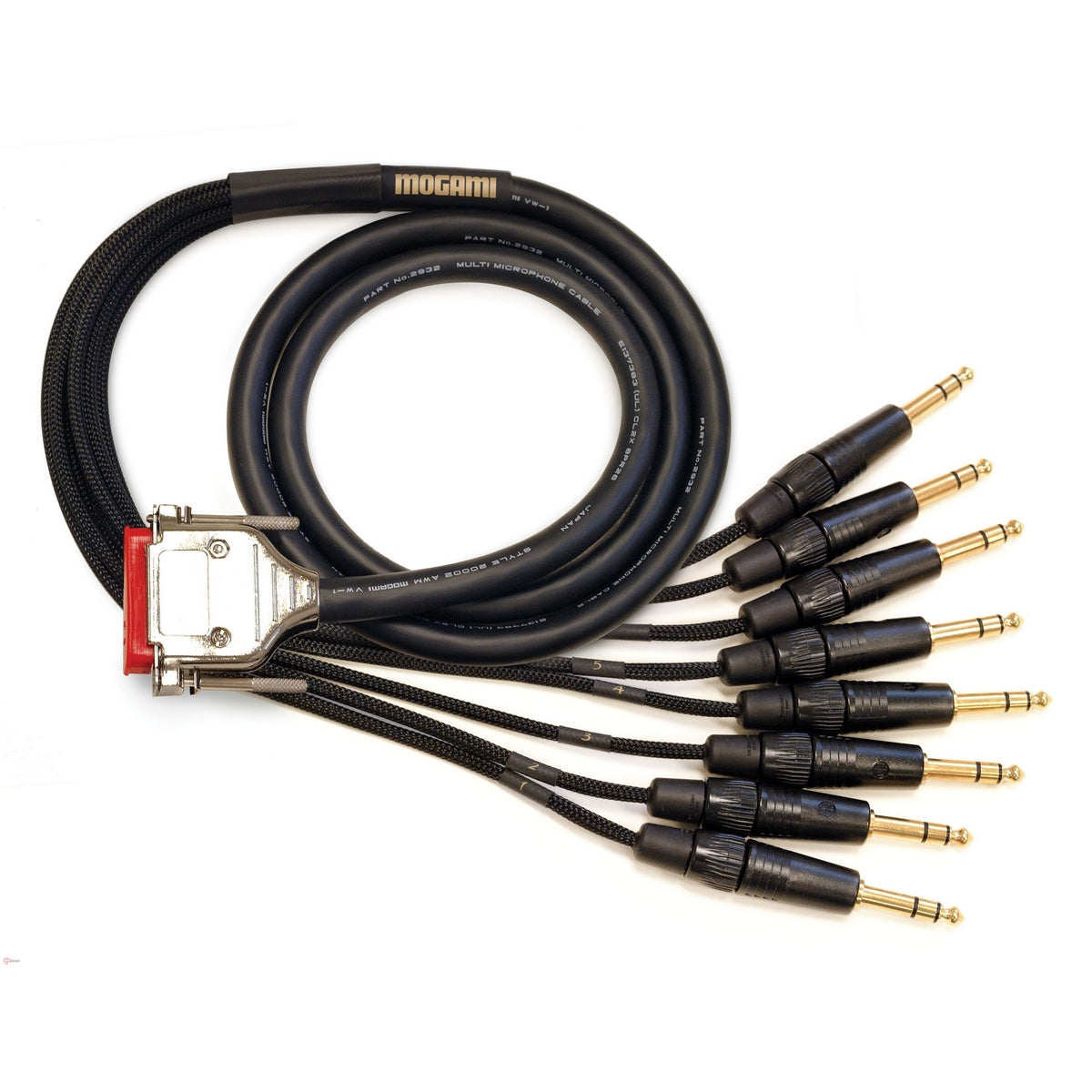 Mogami GOLD-DB25-TRS-50 8-channel Analog I/O DB25 TRS Snake Cable 50 ft