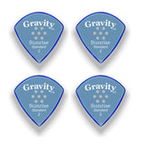 Gravity Picks GSUS2PM-4pk Sunrise Series Picks Polished Standard Size 2.0mm Blue 4-Pack - accessories