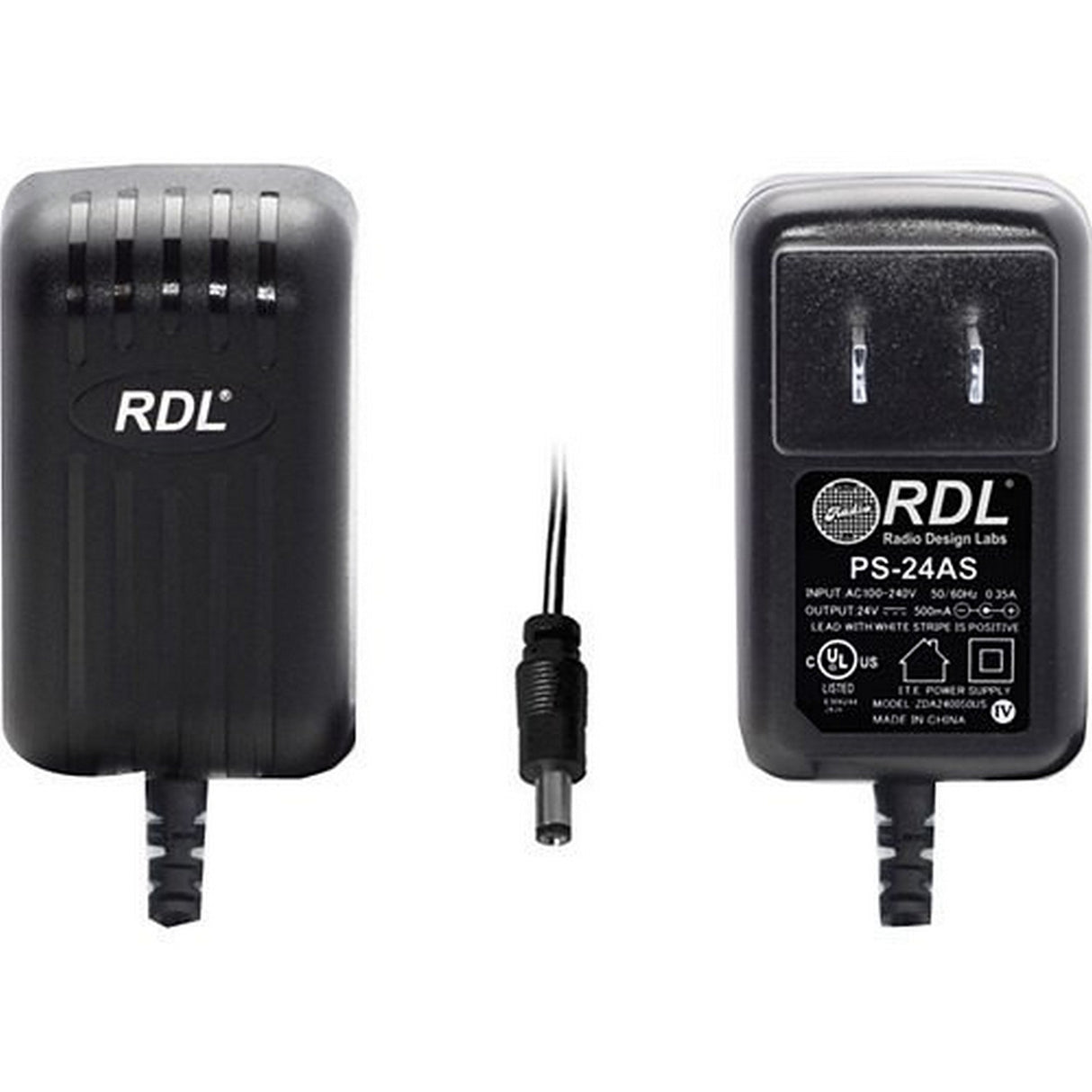 RDL PS-24AS 24V DC Switching Power Supply, North American AC Plug