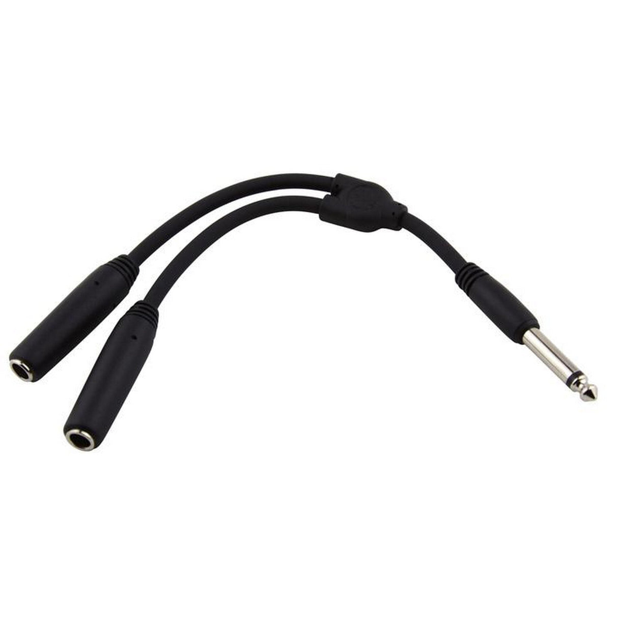 Pig Hog PY-M214M 6-Inch Y Cable, Mono 1/4-Inch (M)-Dual Mono 1/4-Inch (F)