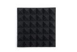 Gator GFW-ACPNL1212PCHA-2PK 2 Pack of Charcoal Acoustic Pyramid Panel, 12 x 12 Inches