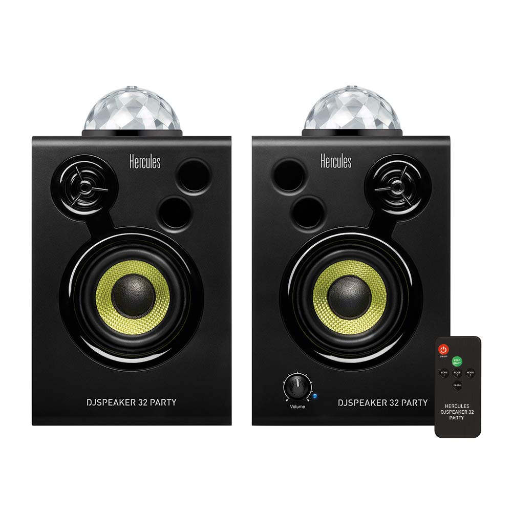 Hercules DJ Monitor 32 Party Active Monitors with Integrated Party Lights