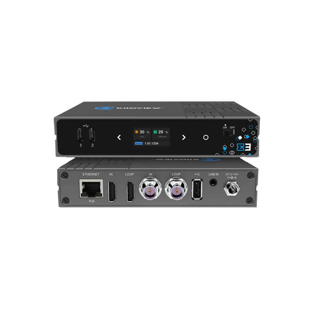 Kiloview E3 Dual-Channel 4K HDMI and 3G-SDI HEVC Video Encoder