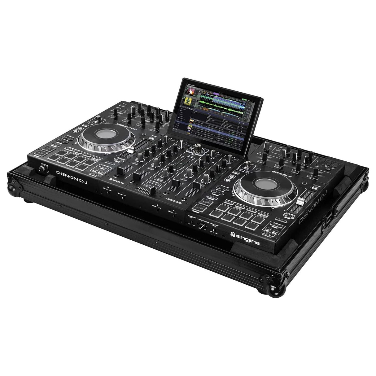 Odyssey Denon Prime 4 Black Low Profile Flight Case