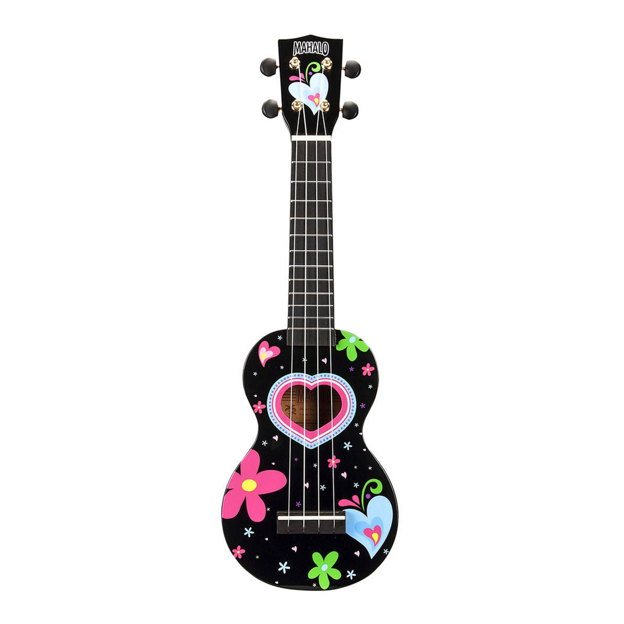 Mahalo Ukuleles Art Series Soprano Ukulele, Heart