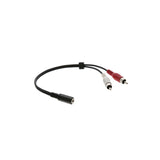 Kramer C-A35F/2RAM-1 3.5mm to 2 RCA Breakout Cable 1 Foot