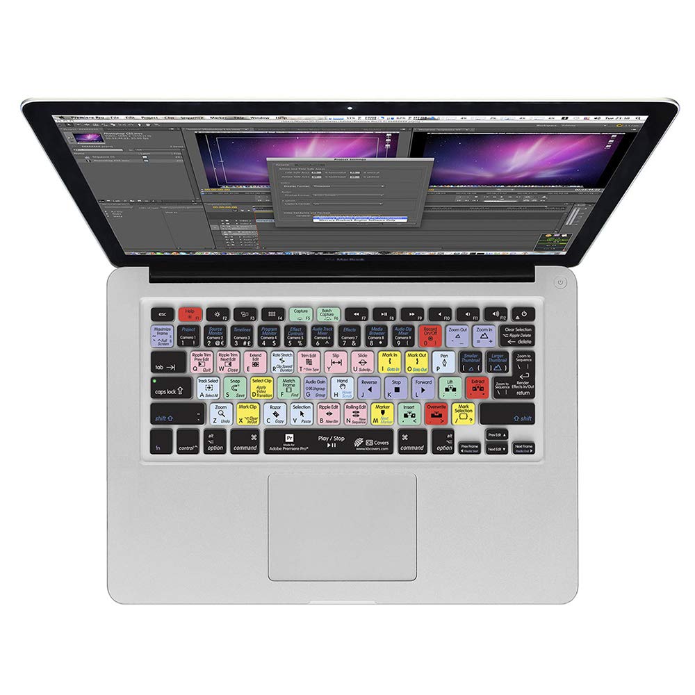 KB Covers Premiere Pro Keyboard Cover for MacBook/Air 13/Pro 2008+/Retina and Wireless