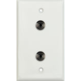 My Custom Shop WPLW-1198 1-Gang White Lexan Wall Plate Mini 3.5 Stereo Feedthrough