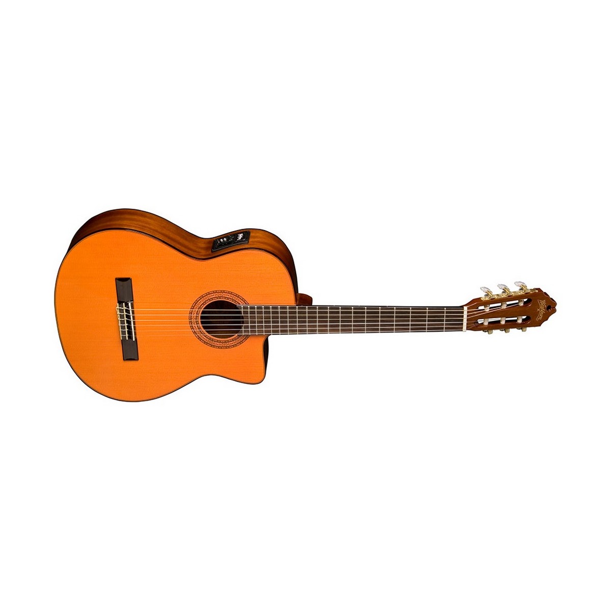 Washburn C5CE Classical Cutaway Acoustic Electric Guitar Natural - guitar