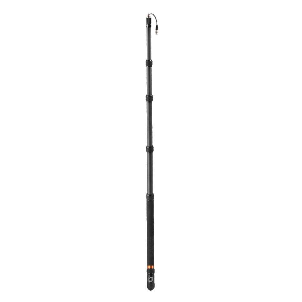 E-Image BC12P Carbon Fiber Telescoping Boom Pole with Internal Cable and XLR Base, 12 Foot