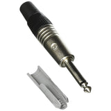 Neutrik NP2C 2 Pole 1/4-Inch Phone Plug Cable End, Nickel (Used)