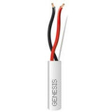 Genesis 12G 2C 105 Strand Speaker Cable 500 Foot Reel In Box White