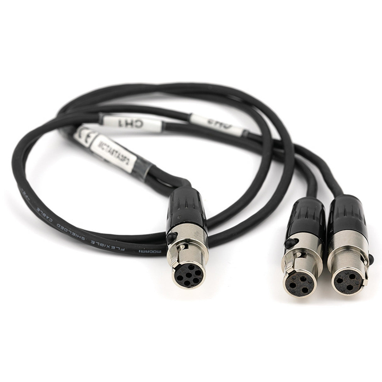 Lectrosonics MCTA6TA3F2 Audio TA6F to Dual TA3F Cable, 18-Inch