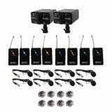 VocoPro FIELD-QUAD-FILM-8B Portable Eight Lavalier Field/Camera-Mountable Wireless Microphone System 902-927.2 MHz