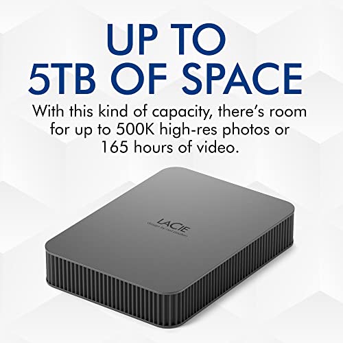 LaCie Mobile Drive Secure External HDD, 4TB