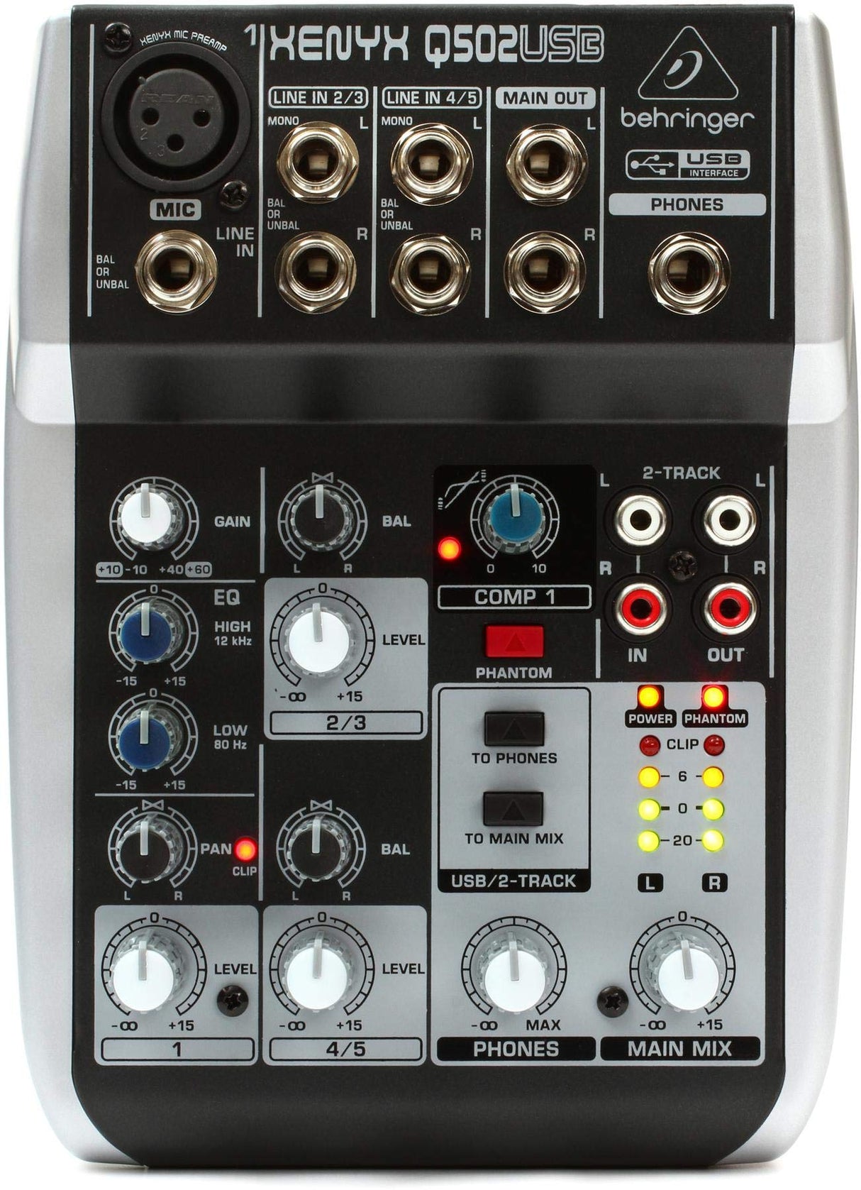 Behringer Xenyx Q502USB Mixer with USB (Used)