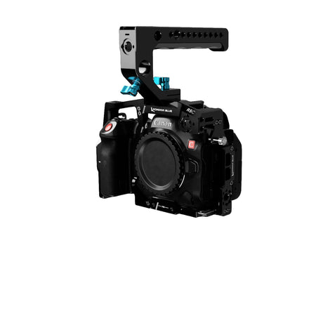 Kondor Blue Cine Cage for Canon R5C with Top Handle Raven Black
