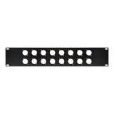 My Custom Shop 16X 16-Port Unloaded D-Series XLR Rack Panel 2RU