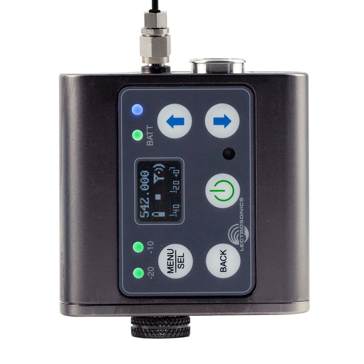 Lectrosonics DBSMD-A1B1 Digital Transmitter with Recorder, Time Code, Dual AA, 470-608 MHz