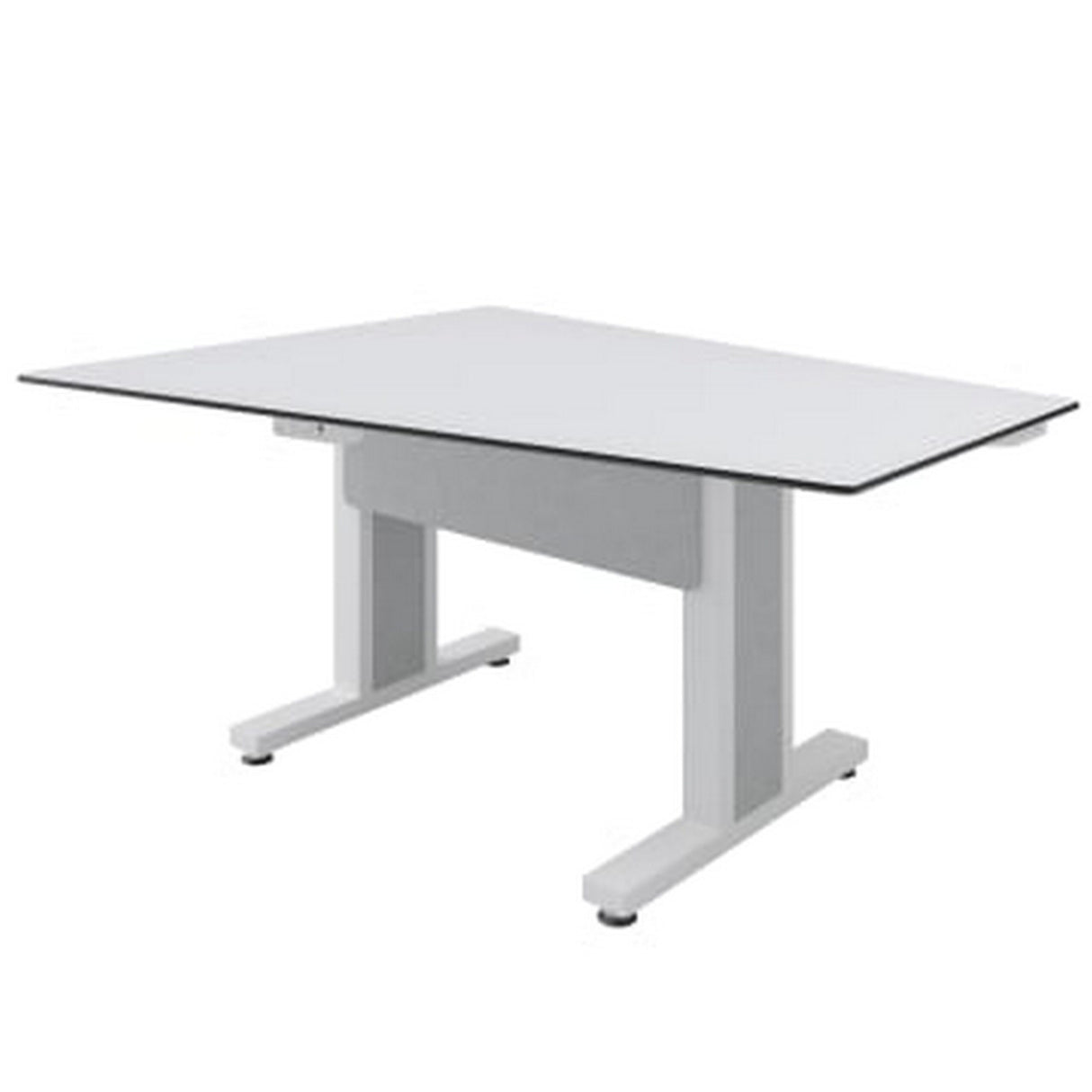 Middle Atlantic TBL-ARC-3P-SH-WW Forum 3 Person Arc Table, Seated Height, Light Finish, 30 Inch