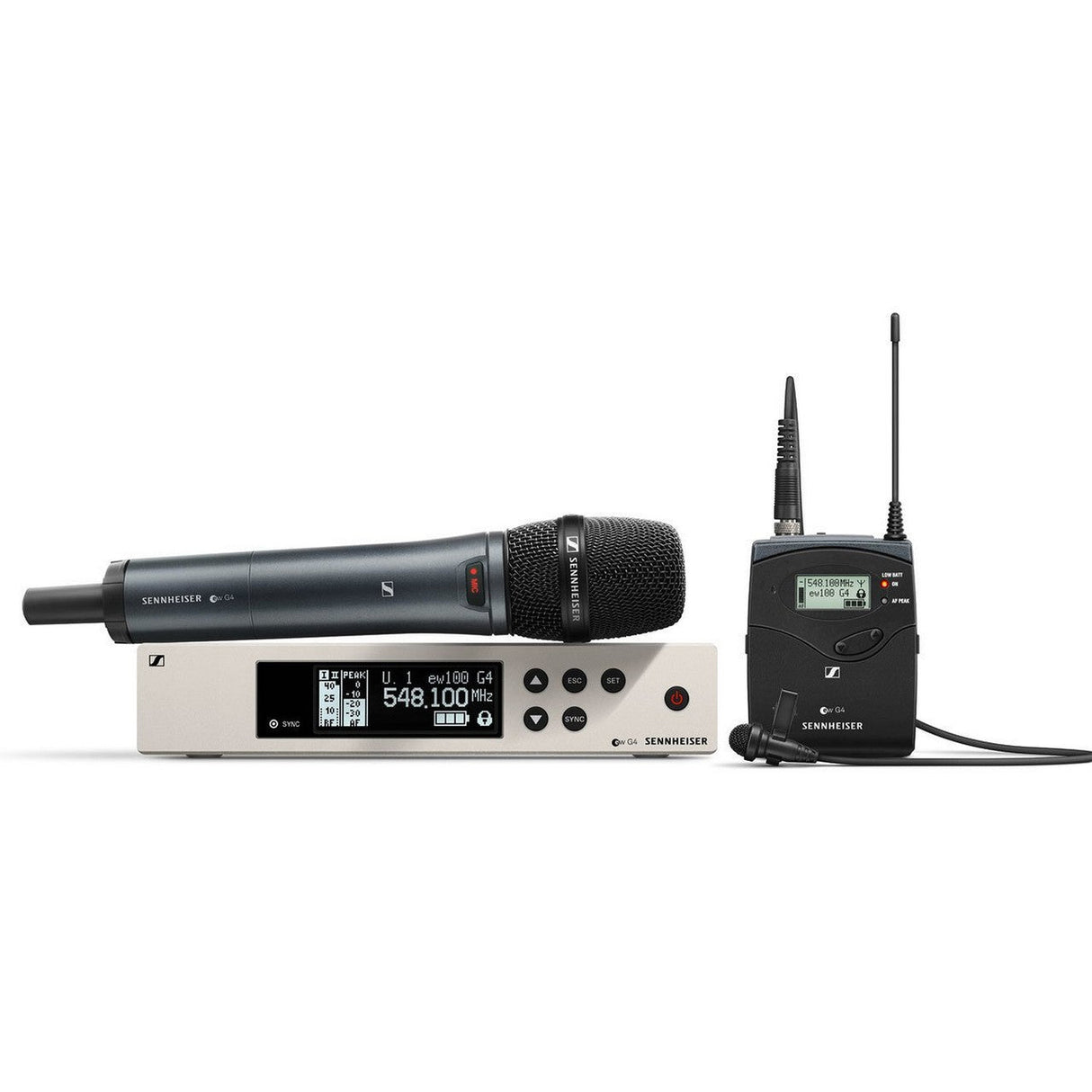 Sennheiser ew 100 G4-ME2/865-S-A Wireless Lavalier/Vocal Combo System with 865 Capsule A 516-558 MHz
