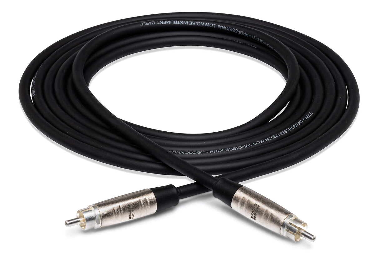 Hosa HRR-010 Pro Unbalanced Interconnect RCA to RCA Cable, 10ft