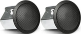 JBL Professional CONTROL 18C/T-BK 2-Way 8-Inch Coaxial Ceiling Loudspeaker Pair Black