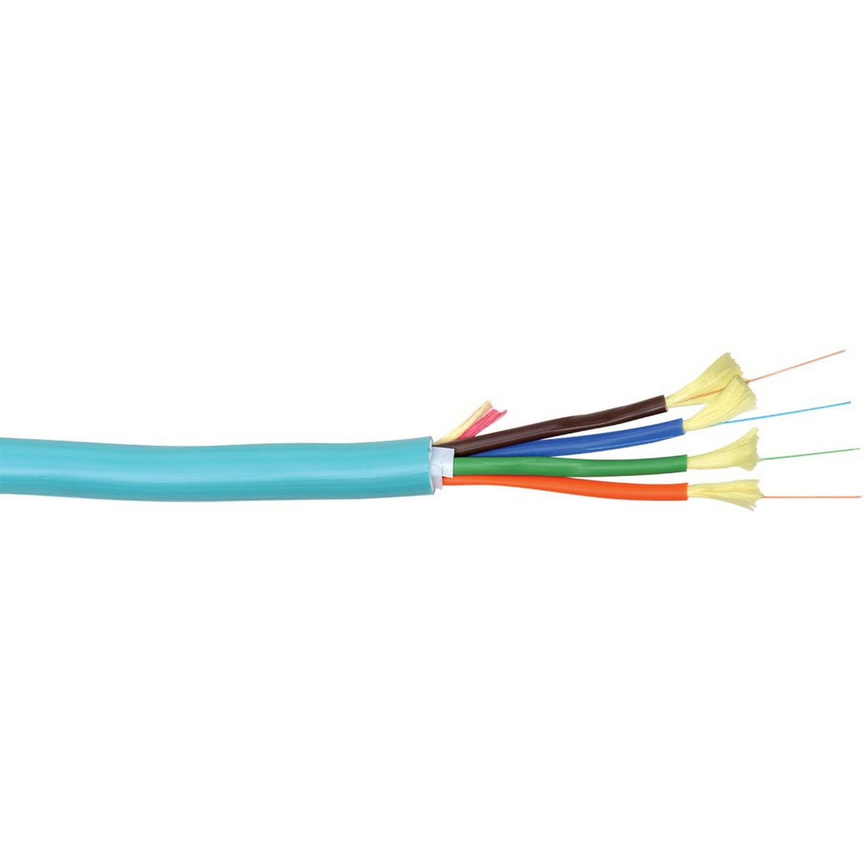 Liberty AV 4 Fiber Breakout OM3 Multimode Cleerline SSF Indoor/Outdoor Plenum Fiber Optic Cable, 1000 Foot Reel