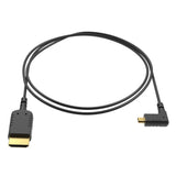 8Sinn eXtraThin Angled HDMI Micro to HDMI Cable 40 Centimeters