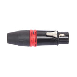 DieHard DHFX3PBK ONEHERO Female 3-Pole XLR Cable Mount Connector Black