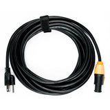 Accu Cable SIP1MPC25 IP65 Power Twist Lock to Edison Plug Cable, 25-Feet