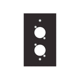 Ace Backstage Co. WP-102R Single Gang Wall Panel with 2 Connectrix Cutouts