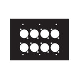 Ace Backstage Co. WP-308R Triple Gang Wall Panel with 8 Connectrix Cutouts