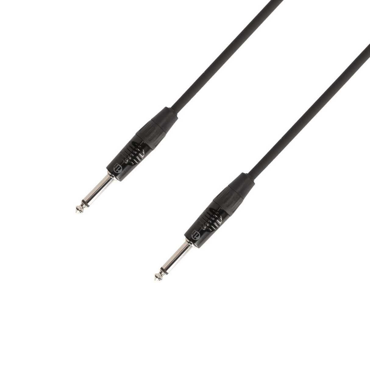 Adam Hall 4 STAR IPP 0600 6.3mm Jack TS Instrument Cable, Black, 6-Meters