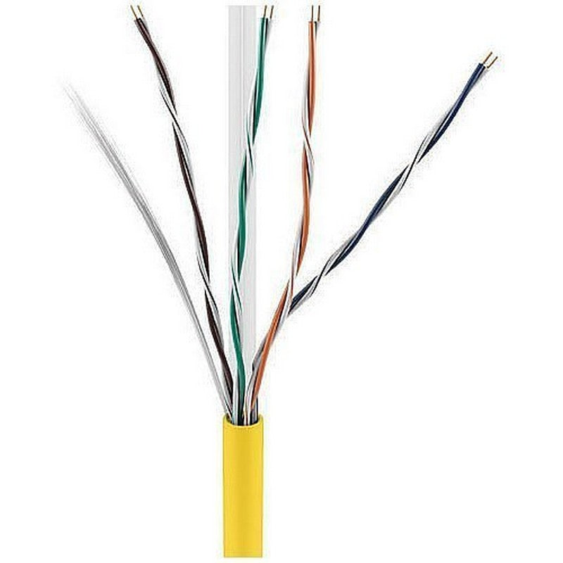 ADI Pro 0E-CMR6YWR CAT6 23/4 Solid BC Cable, Unshielded UTP, 1000-Feet, Yellow