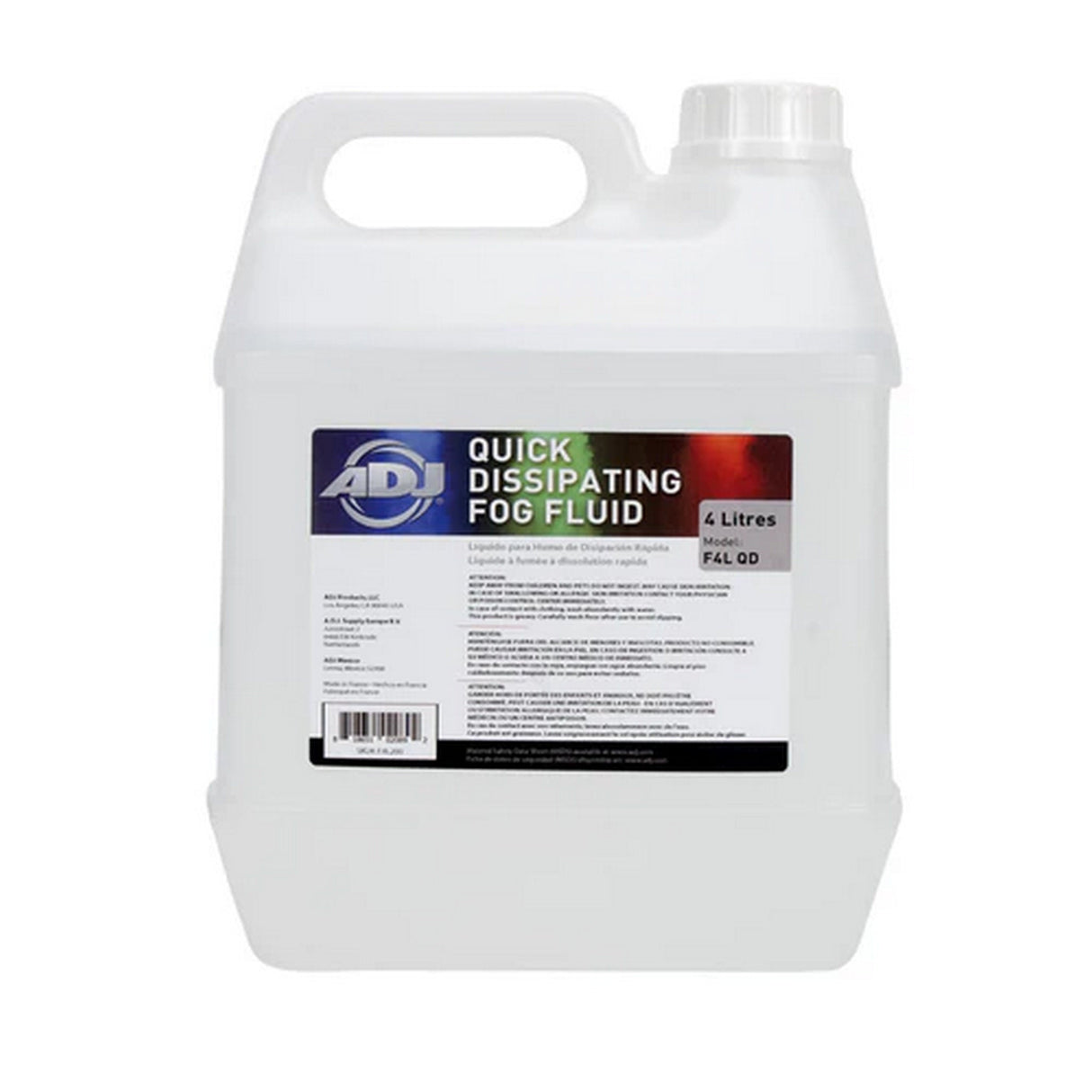 ADJ F4L QD Quick Dissipating Fog Fluid, 4-Liters