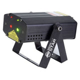 ADJ Micro Star Laser Projector, Red: 80mW, Green: 30mW