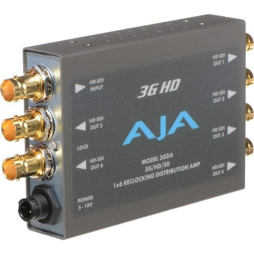 AJA 3GDA 1x6 3G-SDI Reclocking Distribution Amplifier