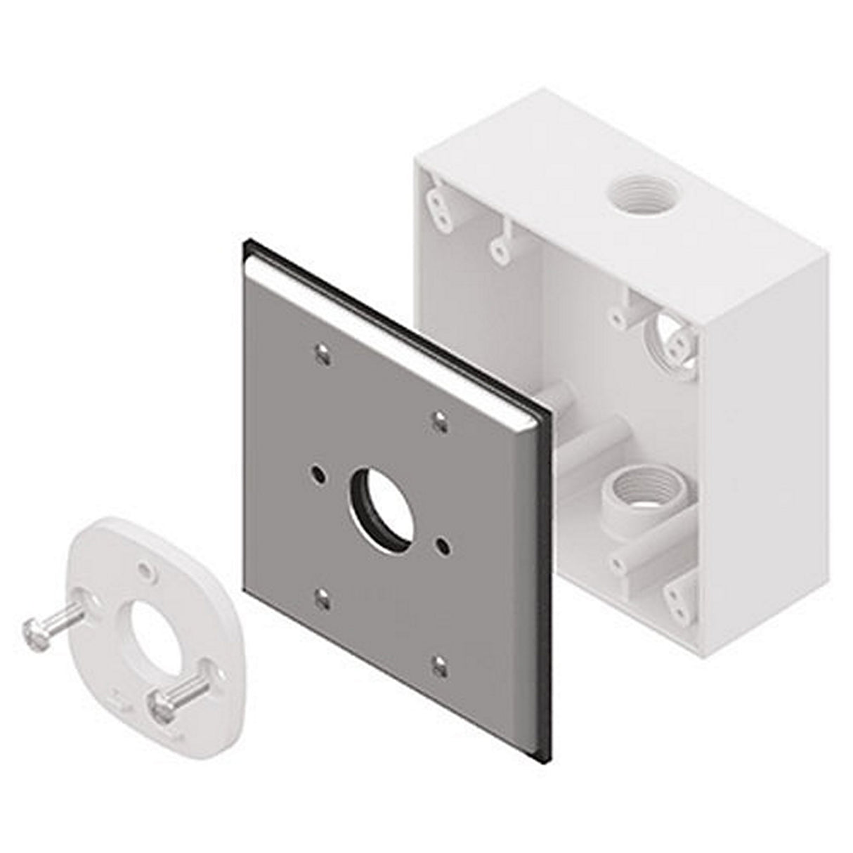 Alarm.com OB102 Dual-Gang Outlet Box Adapter