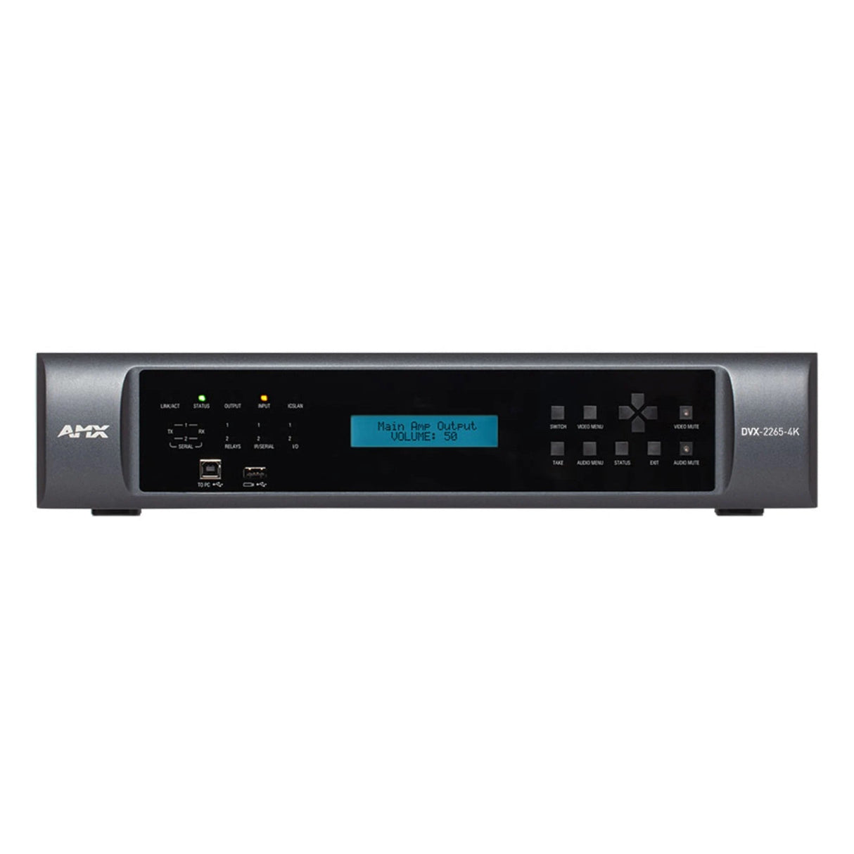 AMX DVX-2265-4K-TAA 6 x 2+1 4K60 4:4:4 All-In-One Presentation Switcher