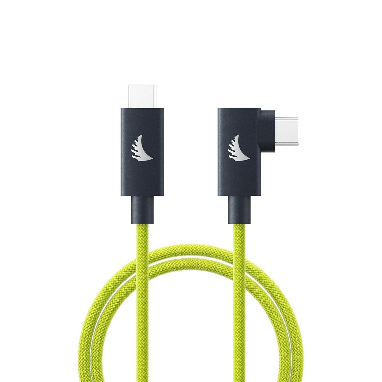 Angelbird UC4SFRAL100 3.3' USB-C 4.0 Solid Flex Right Angle Cable (Lime)