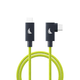 Angelbird UC4SFRAL100 3.3' USB-C 4.0 Solid Flex Right Angle Cable (Lime)